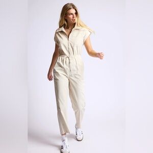 NEW Sage the Label zip-up jumpsuit SZ LG